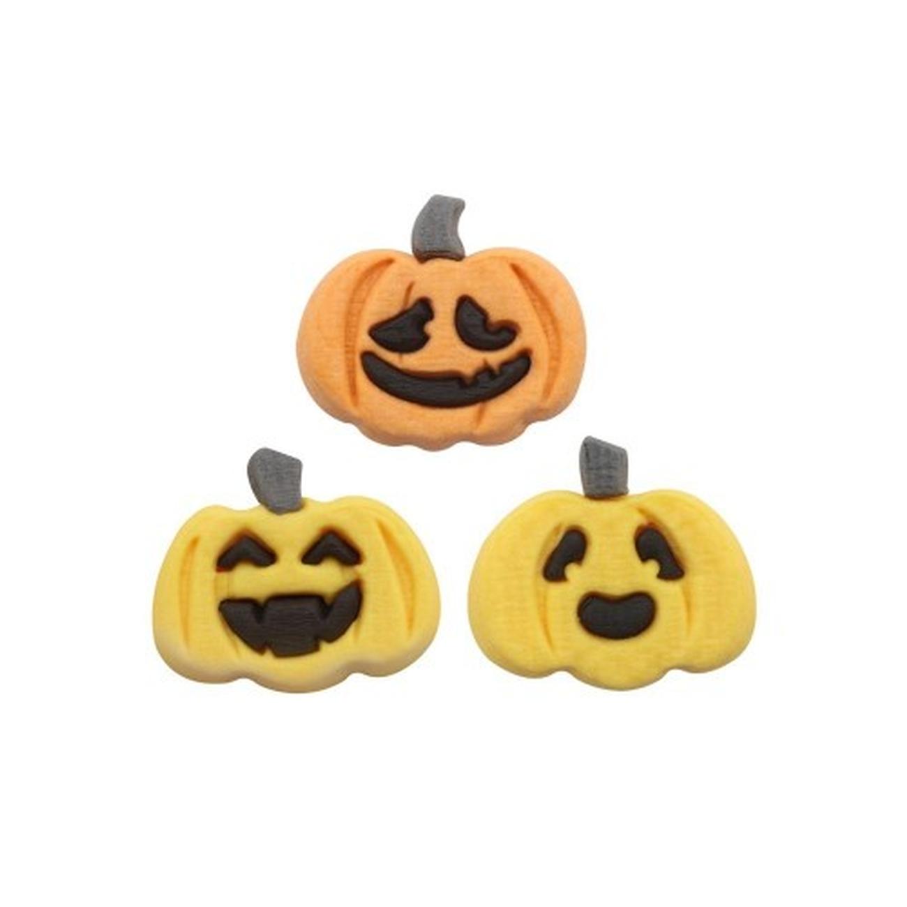pumpkin-halloween-edible-sugar-decorations - PME Pumpkin Halloween Edible Sugar Decorations