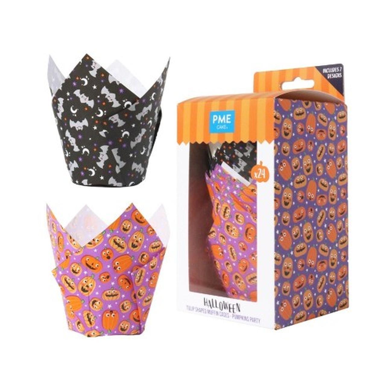 pme-pumpkin-party-halloween-tulip-muffin-cases - PME Pumpkin Party Halloween Tulip Muffin Cases