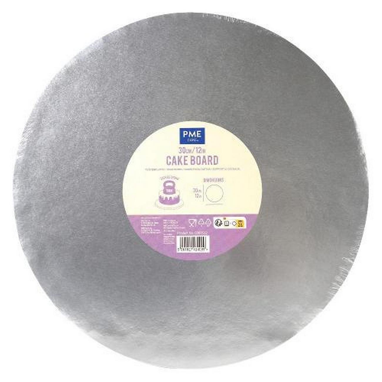 pme-round-cake-board-banded-edge-12inch - PME Round Cake Board Banded Edge 12inch