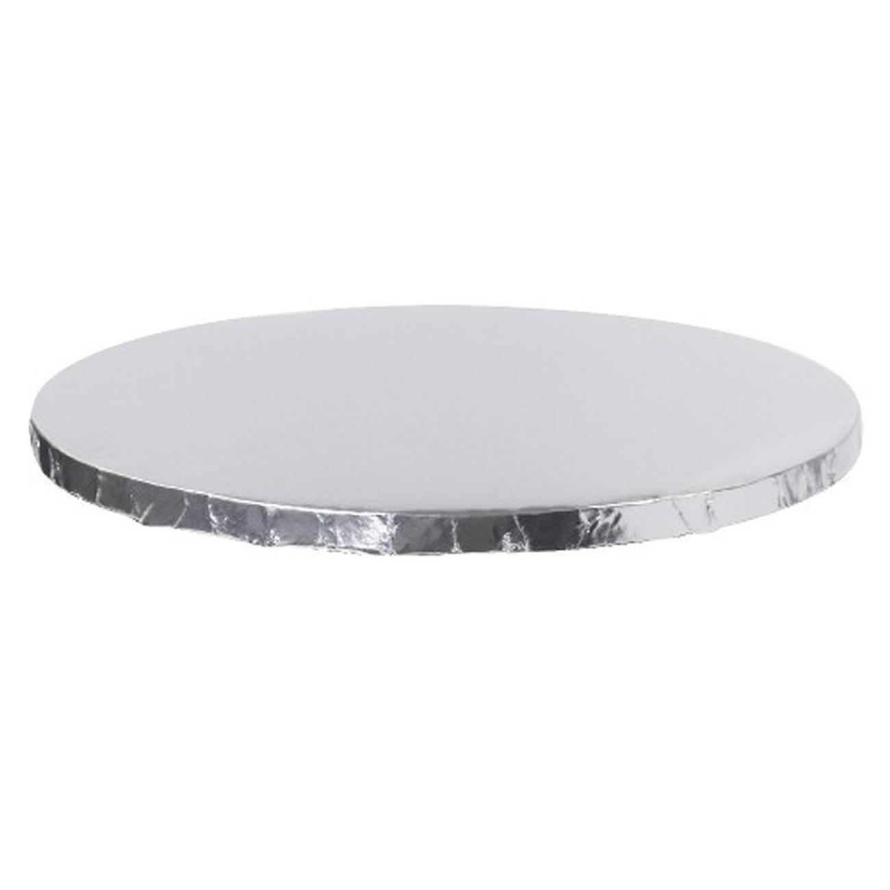 pme-round-cake-board-wrapped-edges-8in-20cm - PME Round Silver Cake Boards with Wrapped Edges (8- - 20cm)