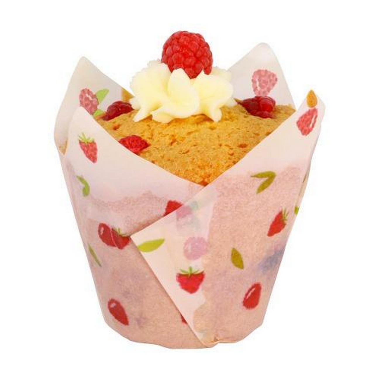 pme-tulip-muffin-cases-raspberry-24pk - PME 24 Raspberry Tulip Muffin Cases 