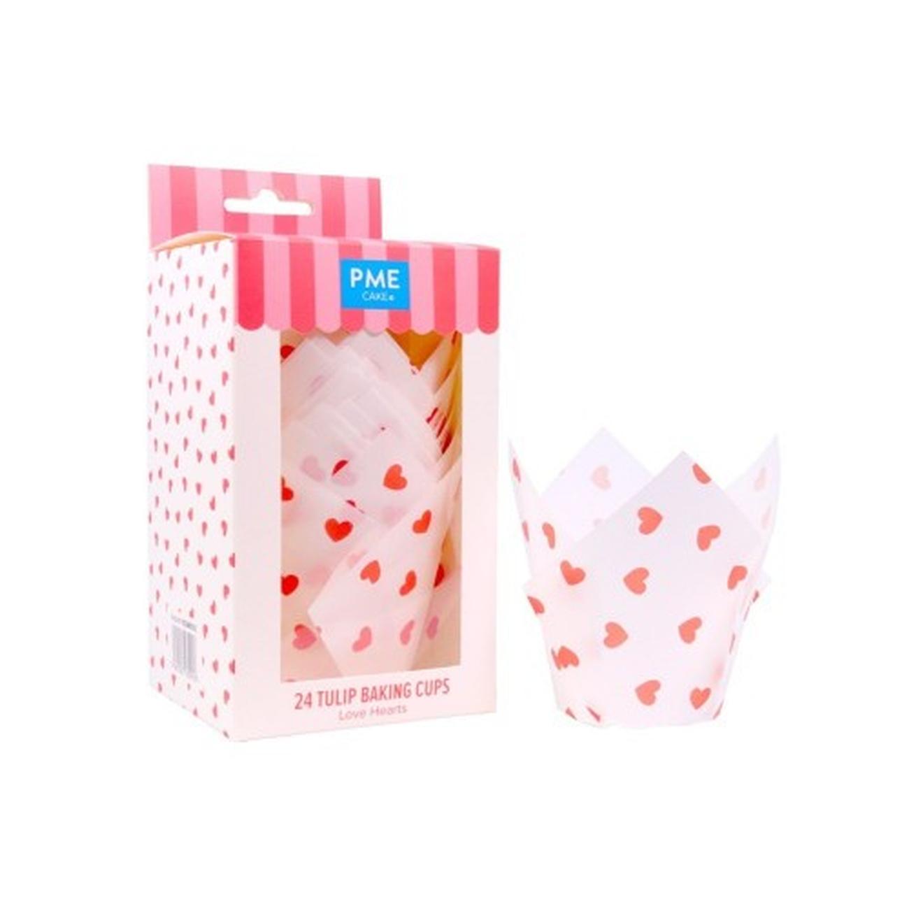 pme-valentine-tulip-muffin-cases - PME Valentine Tulip Muffin Cases 