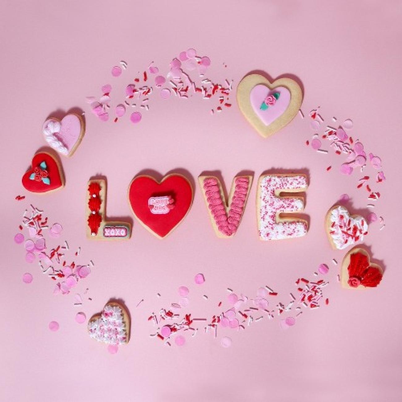pme-valentines-cookie-cutter-set-of-5-love - PME Valentines Cookie Cutter Set of 5 - LOVE