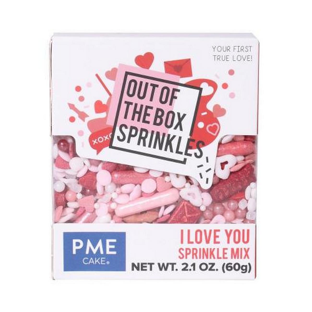 pme-valentines-out-of-the-box-sprinkles-i-love-you-60g - PME Valentines -Out of the Box- Sprinkles I Love You (60g)