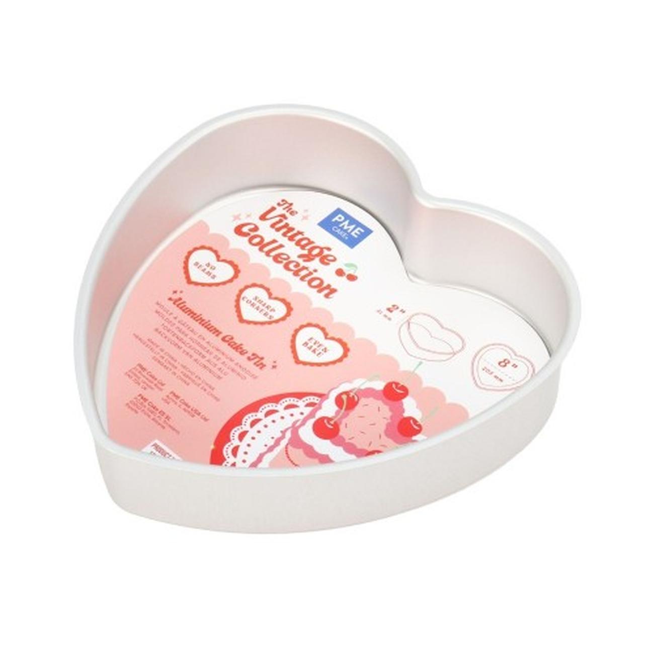 pme-vintage-heart-cake-pan-203x51mm - PME Vintage Heart Cake Pan 203x51mm