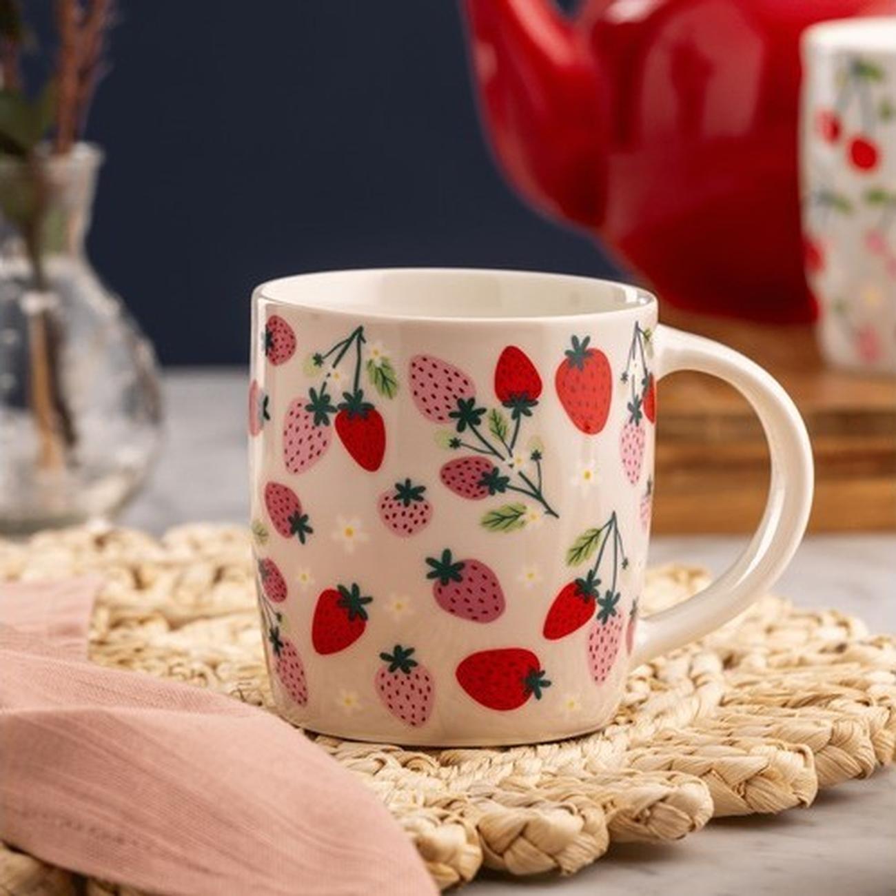 price-and-kensington-strawberries-mug-425ml - Price & Kensington Strawberries Mug 340ml