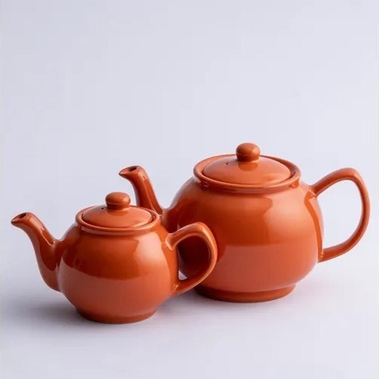 price-&-kensington-burnt-orange-teapot - Price & Kensington Burnt Orange Teapot