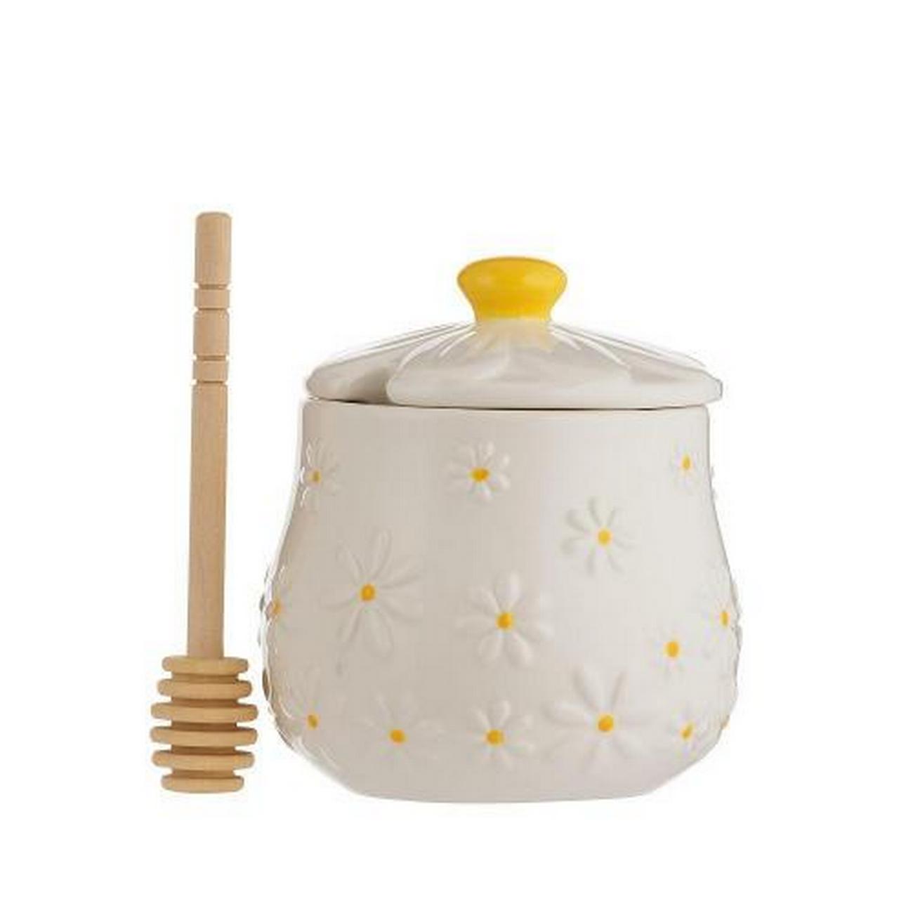 price-kensington-daisy-honey-pot-drizzler - Price & Kensington Daisy Honey Pot & Drizzler