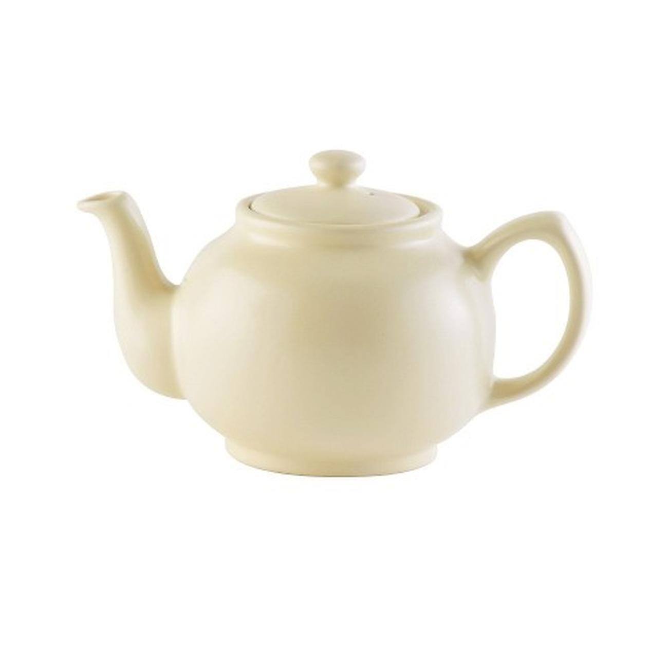 price-kensington-matte-cream-teapot-6cup - Price & Kensington Matte Cream Teapot 6 cup