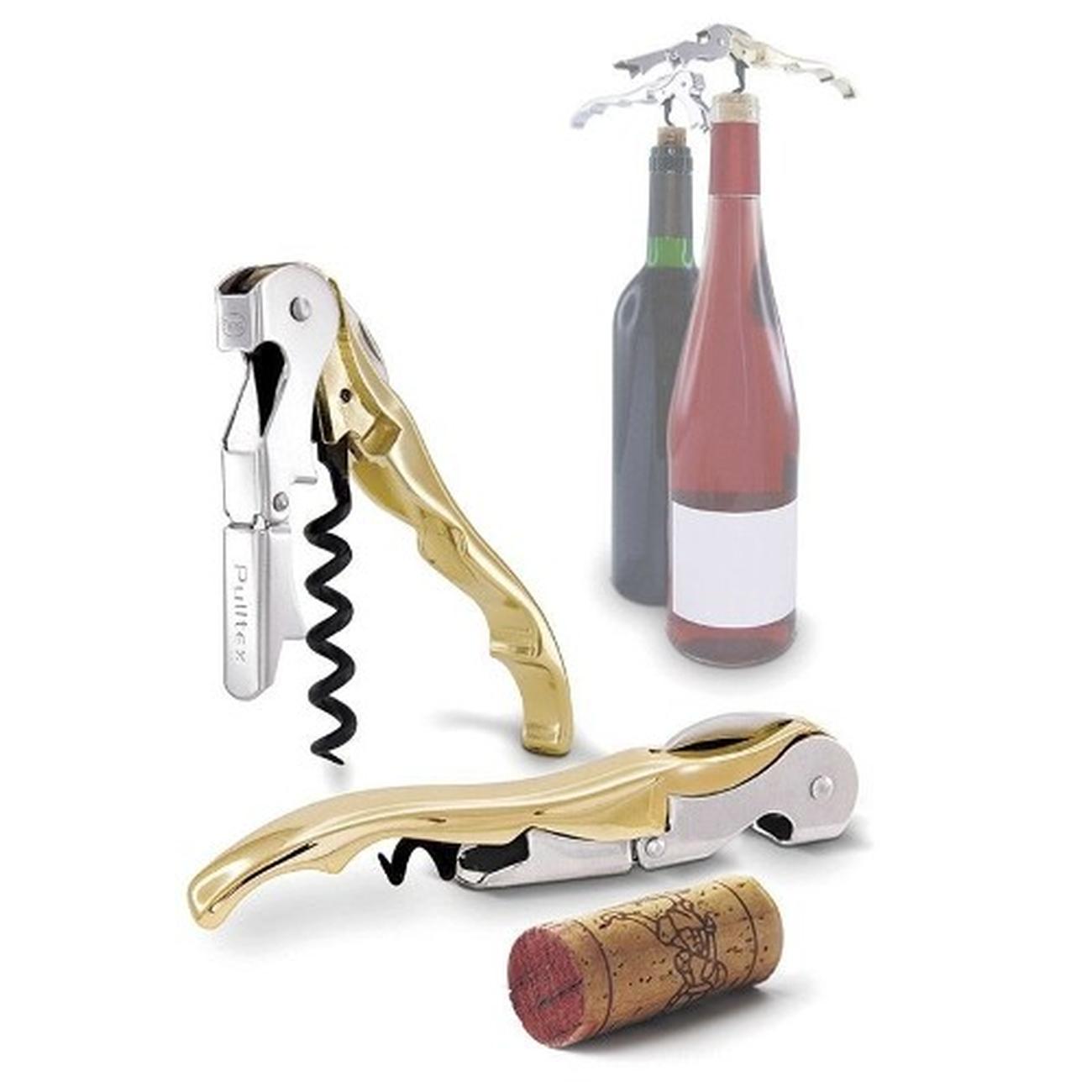 pulltex-classic-gold-plated-corkscrew-pulltaps - Pulltex Pulltap's Classic Gold Corkscrew