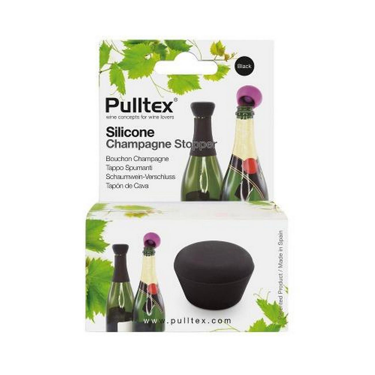 burgundy-silicone-champagne-stopper-pwc-blister - Pulltex Burgundy Silicone Champagne Stopper Blister