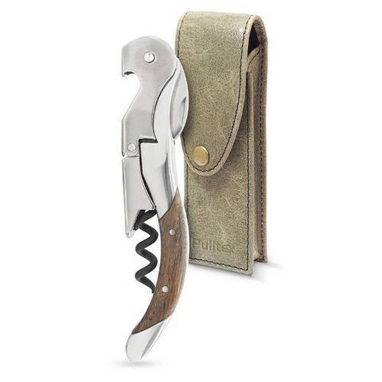 pulltex-toledo-corkscrew-oak-handle - Pulltex Toledo Corkscrew Oak Handle