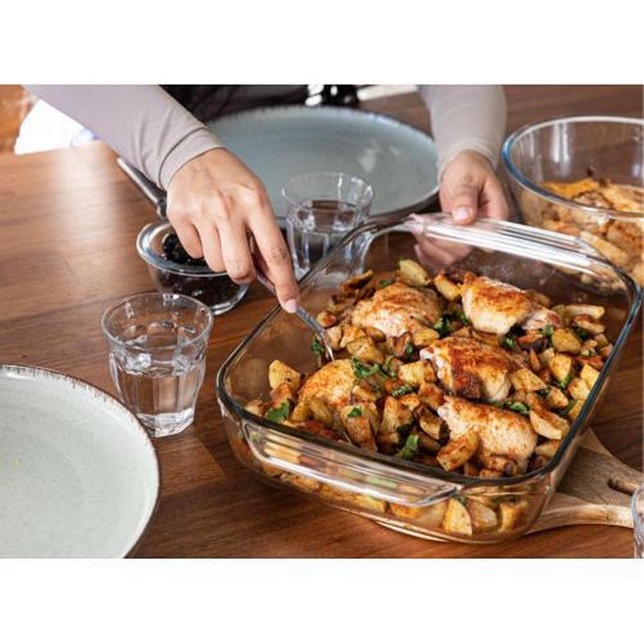 pyrex-oblong-roaster-28x17cm - Pyrex Oblong Roaster 