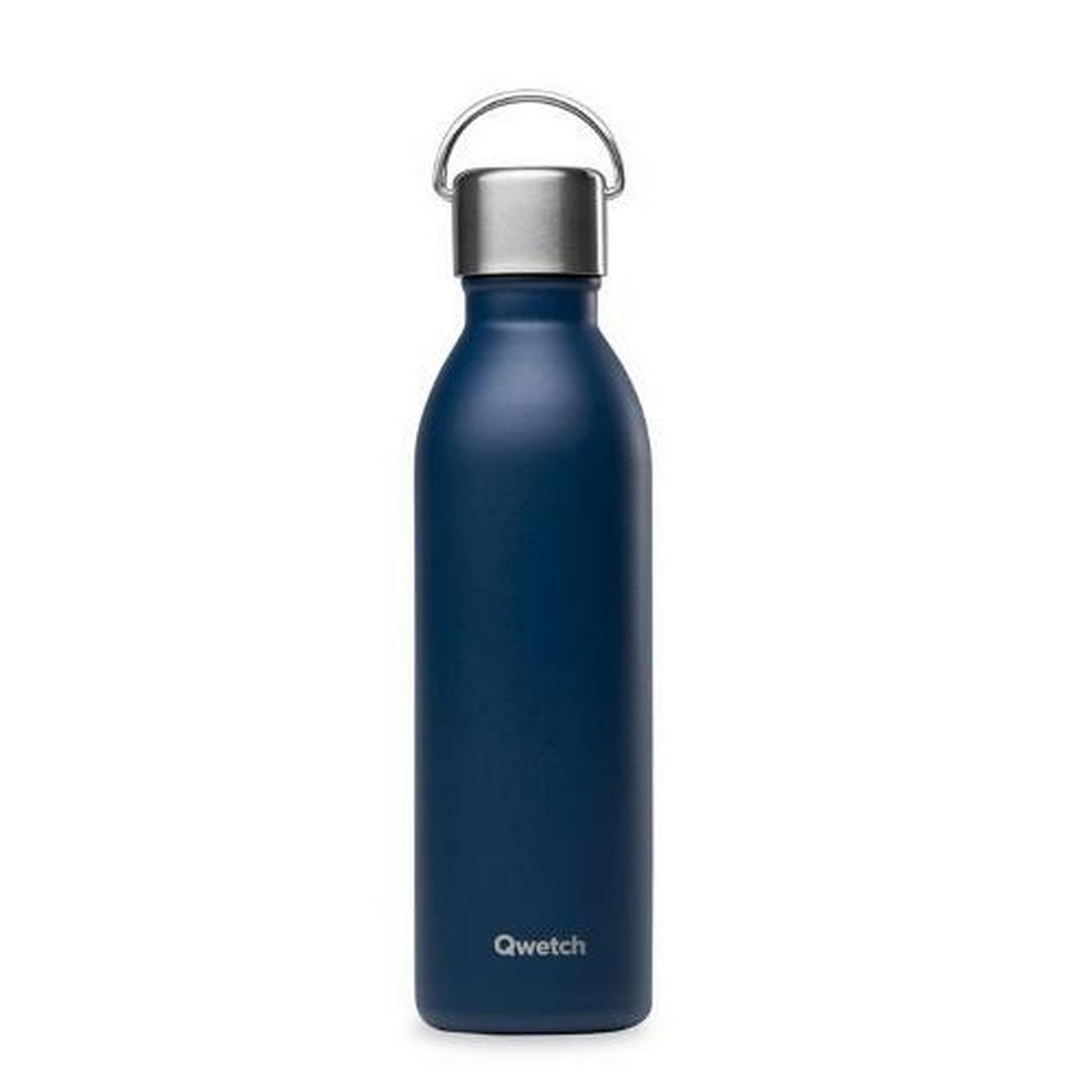 qwetch-active-matt-navy-bottle-600ml  - Qwetch Active Matt Navy Bottle 600ml 