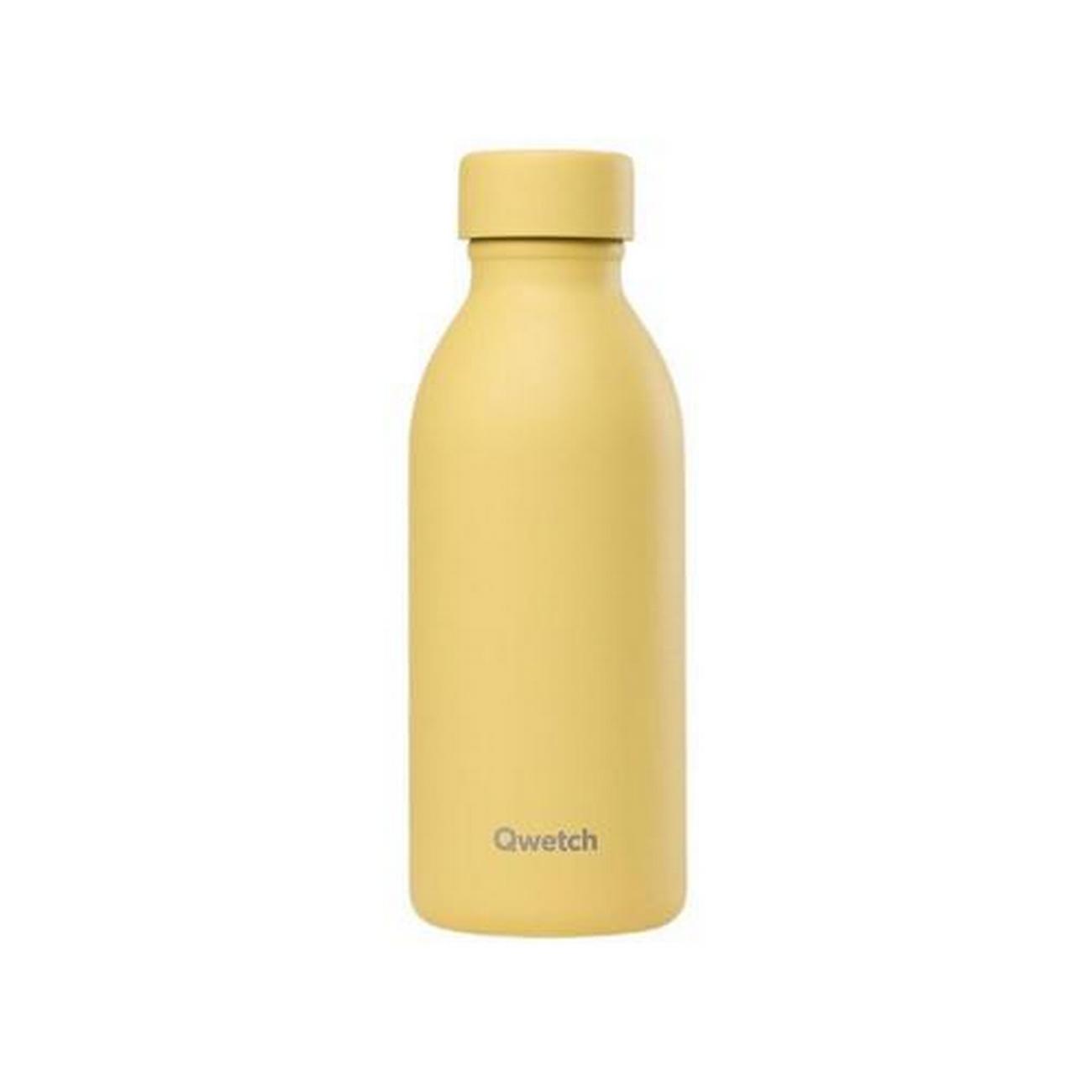 qwetch-icon-pastel-yellow-bottle-500ml - Qwetch Icon Pastel Yellow Bottle 500ml 