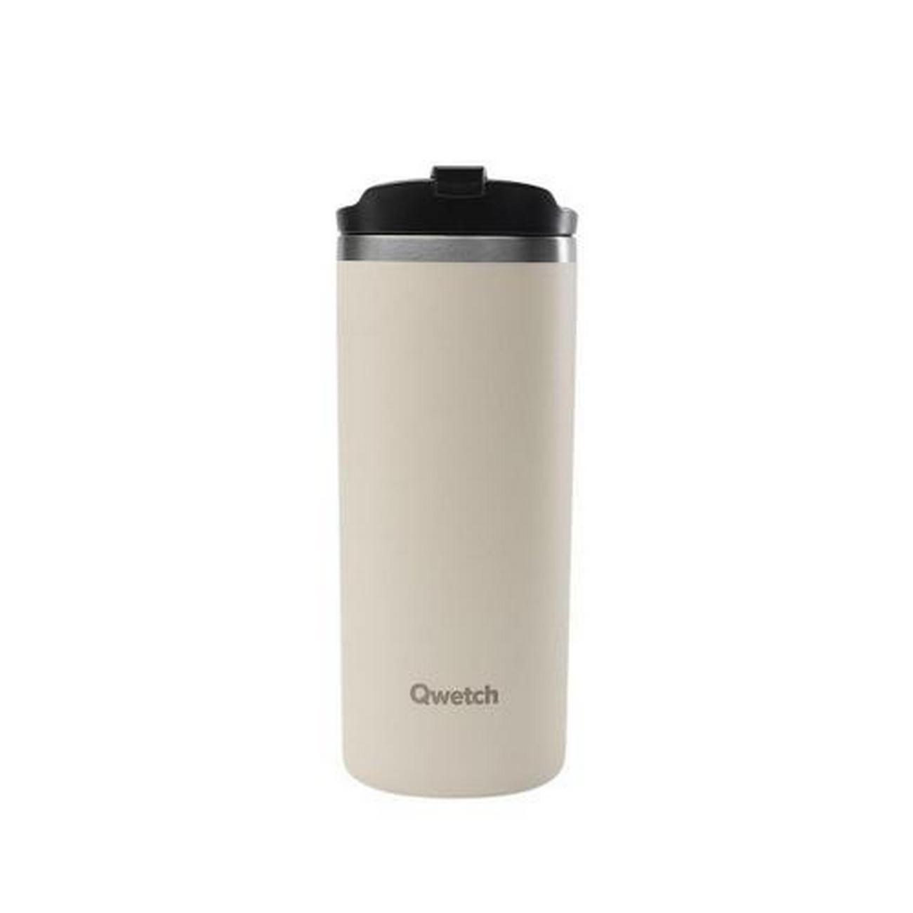 qwetch-insulated-travel-mug-matt-sand-470ml - Qwetch Insulated Travel Mug Matt Sand 470ml 
