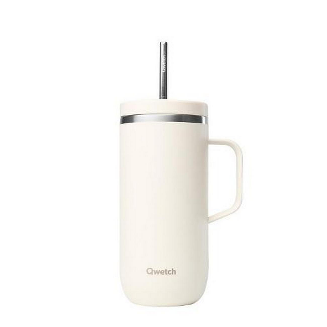 qwetch-matt-sand-insulated-cold-cup-600ml - Qwetch Matt Sand Insulated Cold Cup 600ml