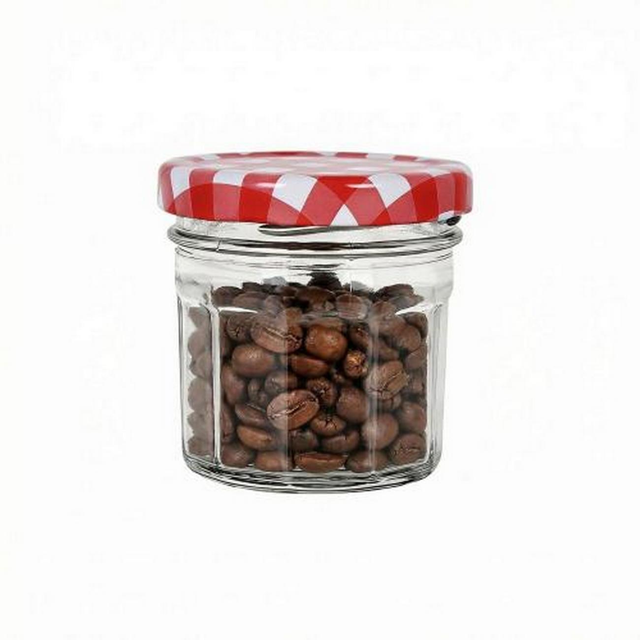 red-gingham-twist-top-jar-100ml - Red Gingham Twist Top Jar 100ml 