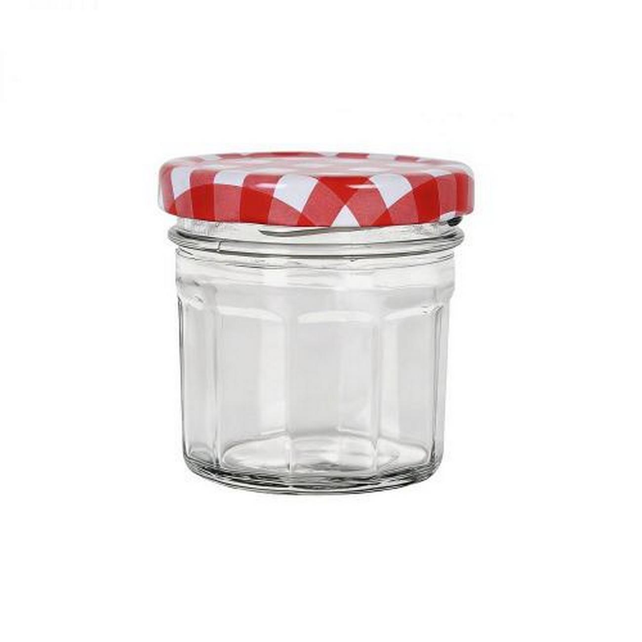 red-gingham-twist-top-jar-100ml - Red Gingham Twist Top Jar 100ml 