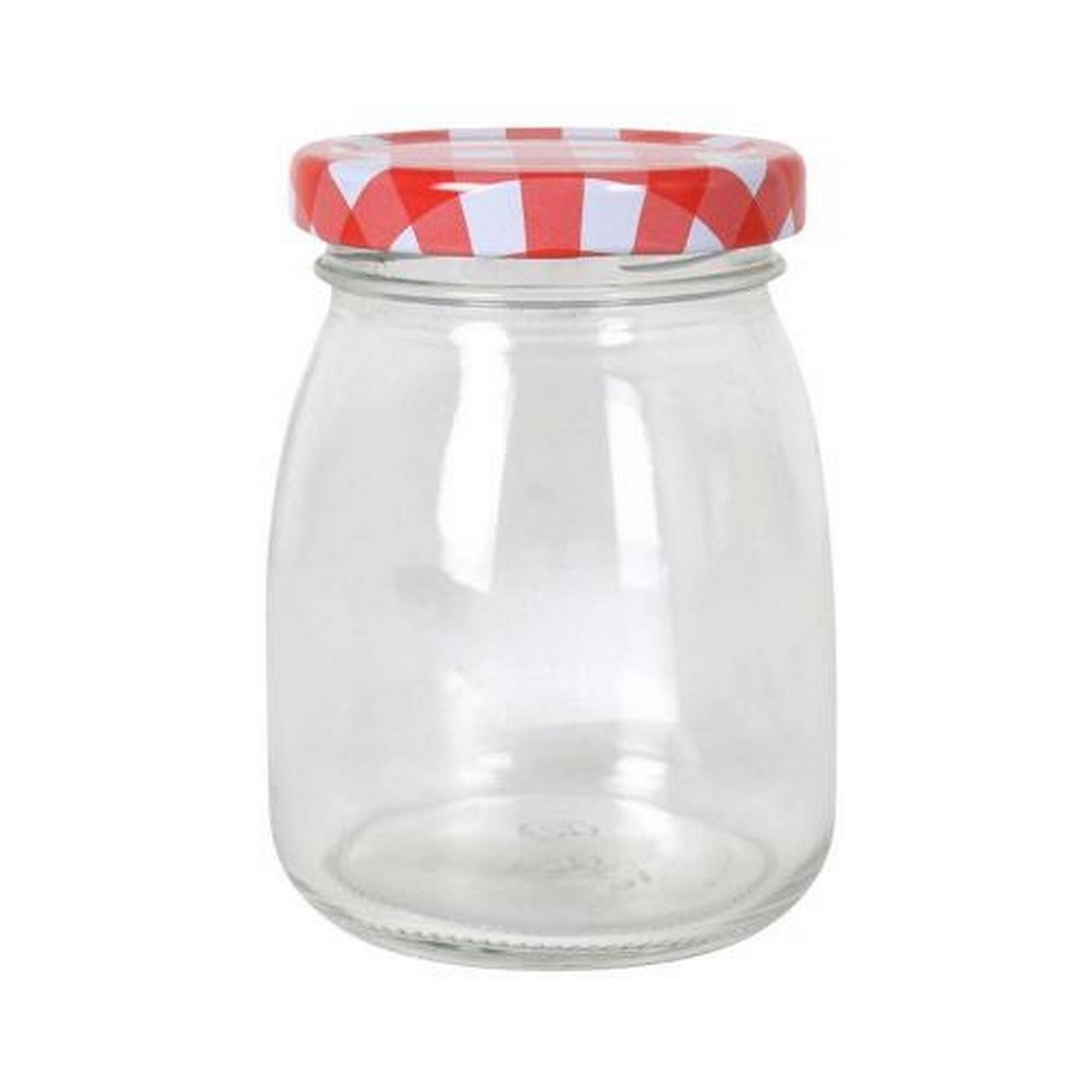 red-gingham-twist-top-jar-190ml - Red Gingham Twist Top Jar 190ml