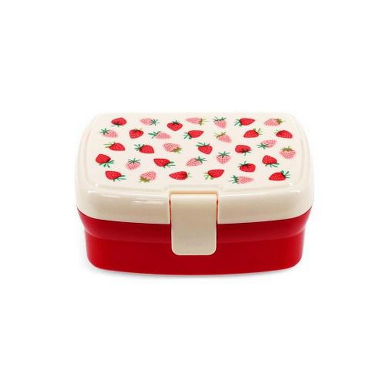rex-little-strawberry-lunch-box-with-tray - Rex Little Strawberry Box Lunch Box with Tray