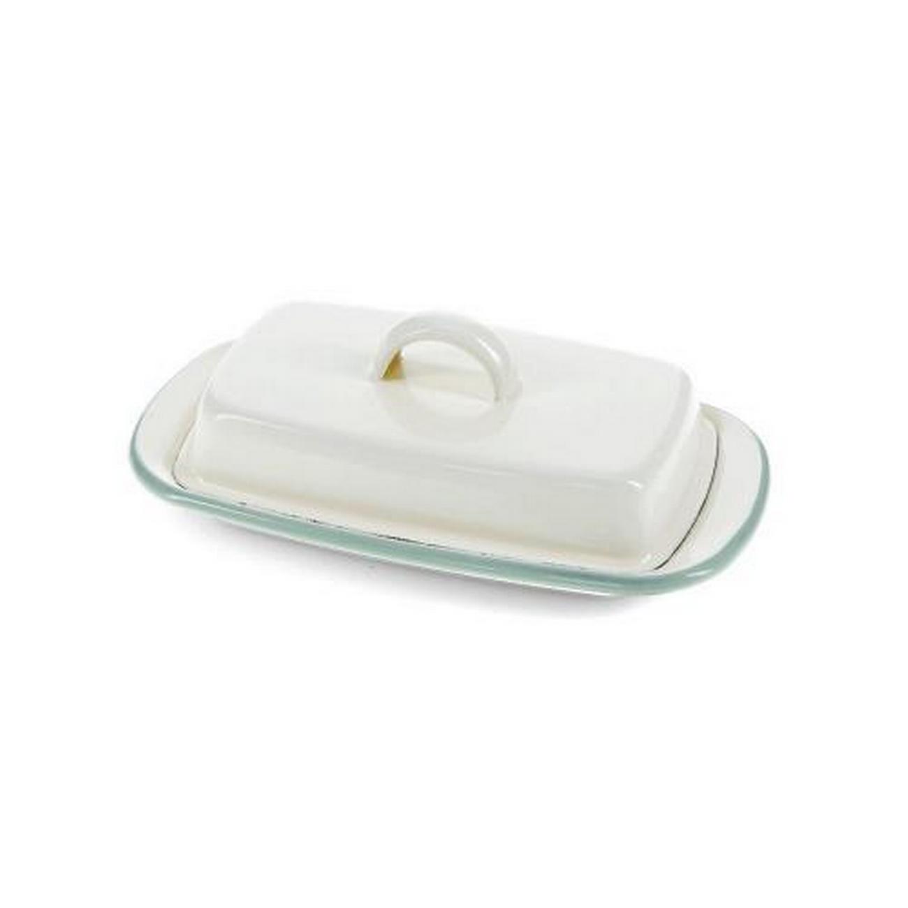rex-pistachio-green-enamel-butter-dish - Rex Pistachio Green Enamel Butter Dish