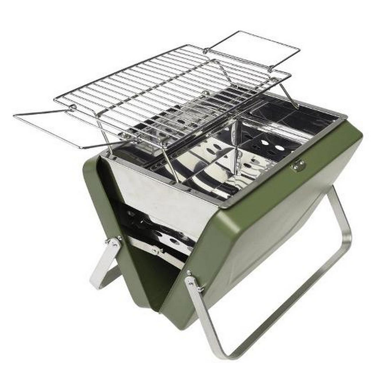 rex-portable-suitcase-bbq-khaki-green - Rex Portable Suitcase BBQ Khaki Green