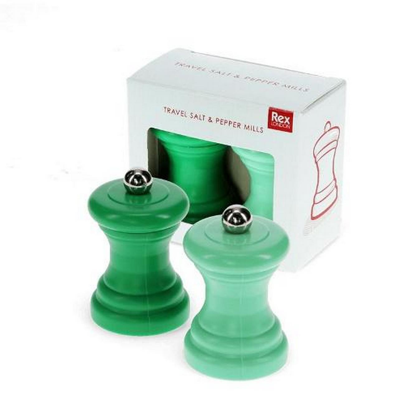 rex-travel-green-salt-pepper-mill-set - Rex Travel Green Salt & Pepper Mill Set