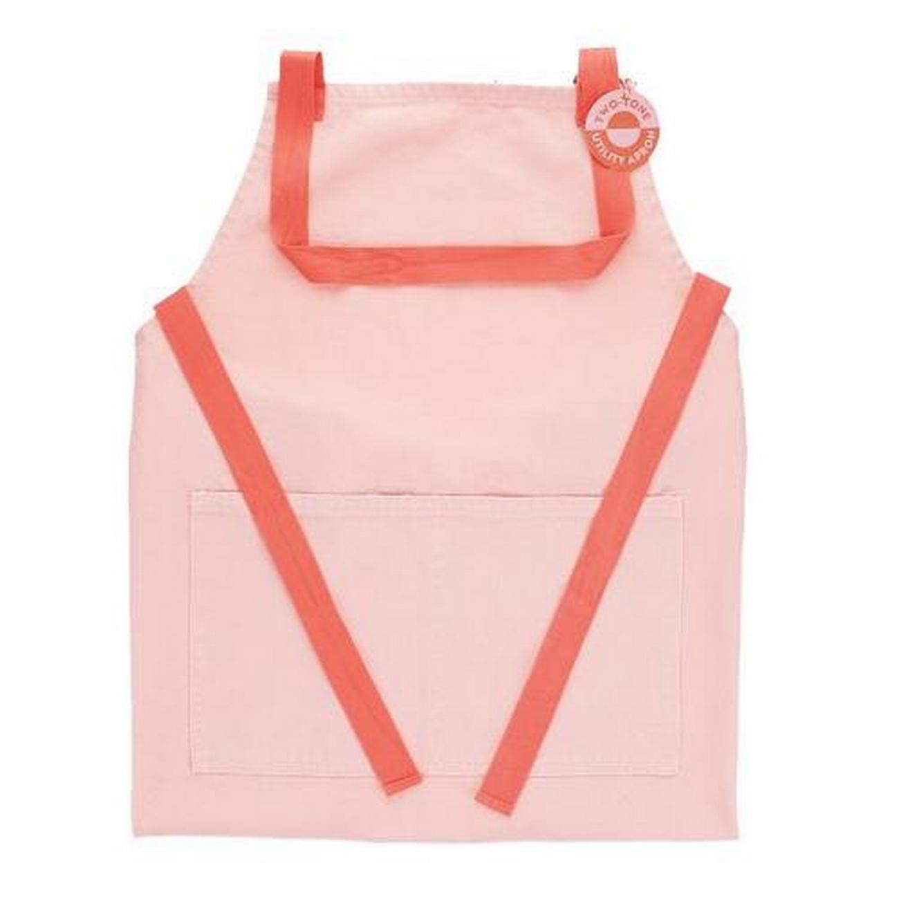rex-two-tone-utility-apron-pink - Rex Two-Tone Utility Apron Pink