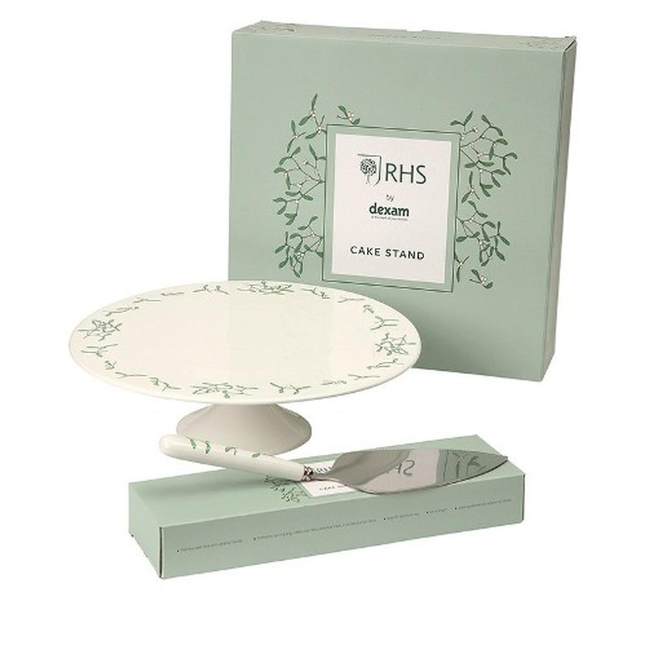 rhs-mistletoe-cake-stand-ivory - RHS Mistletoe Cake Stand-Ivory