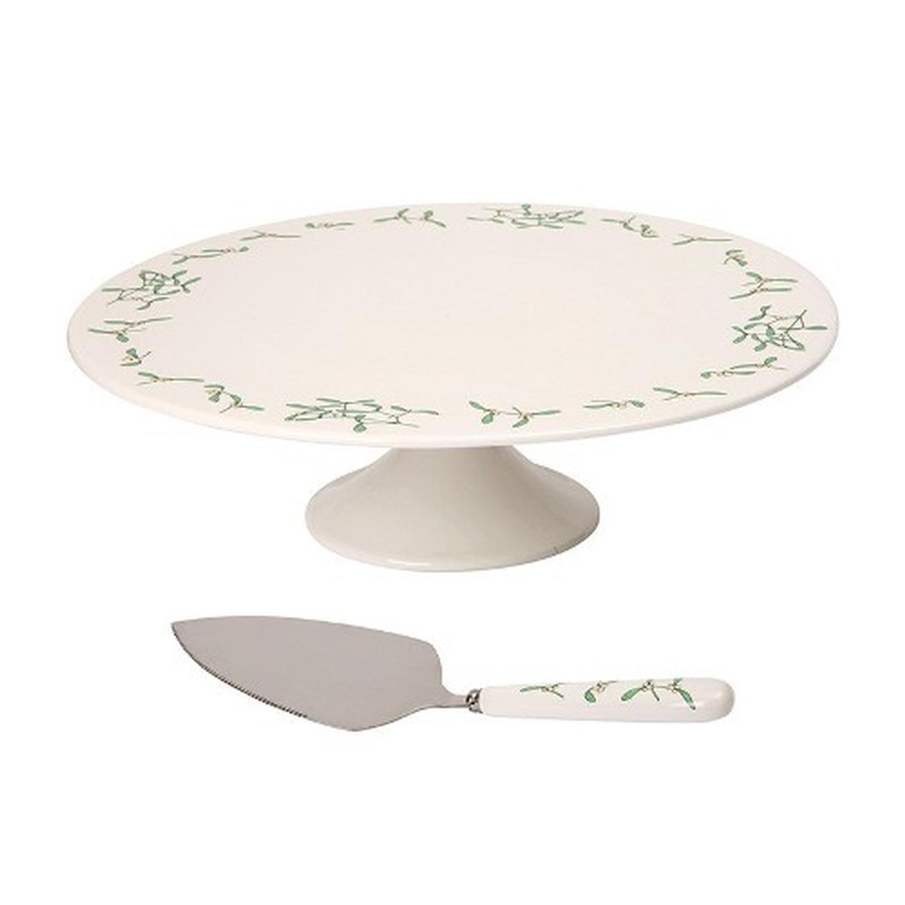 rhs-mistletoe-cake-stand-ivory - RHS Mistletoe Cake Stand-Ivory