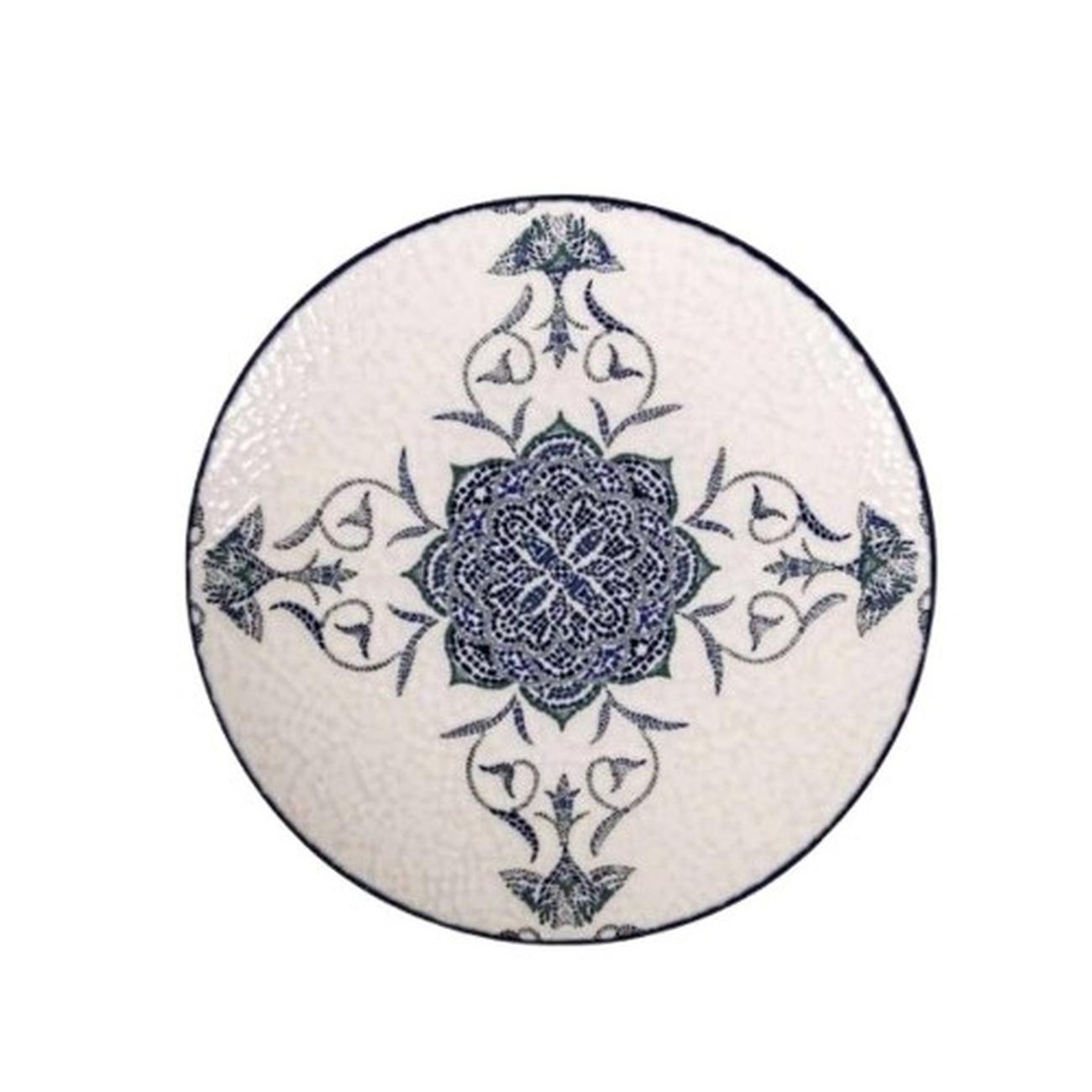 rosetta-blue-dessert-plate-20cm - Rosetta Blue Dessert Plate 20cm