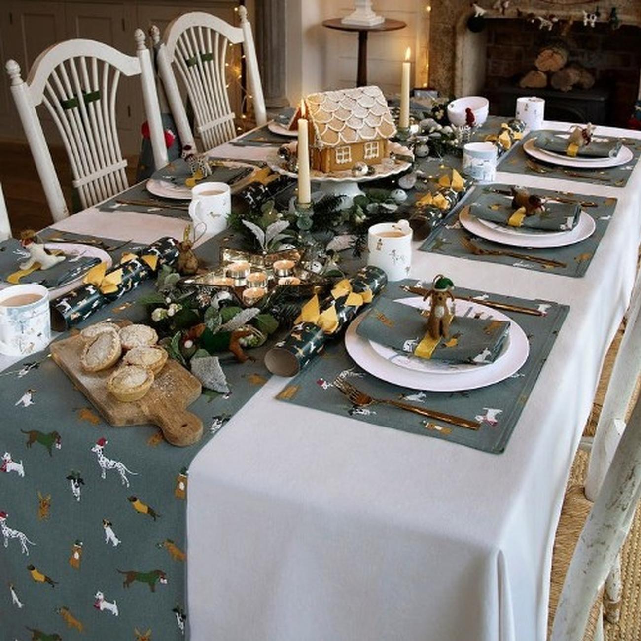 sa-christmas-dogs-napkins-set4 - Sophie Allport Christmas Dogs Napkins Set Of 4