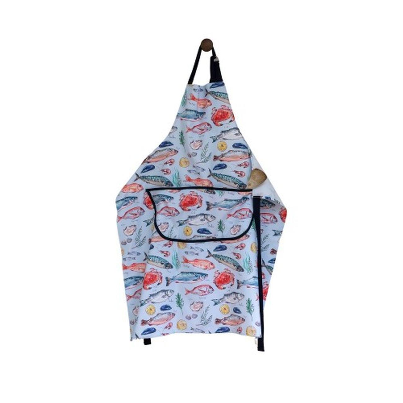 samual-lamont-seafood-cotton-apron - Samuel Lamont Seafood Cotton Apron 