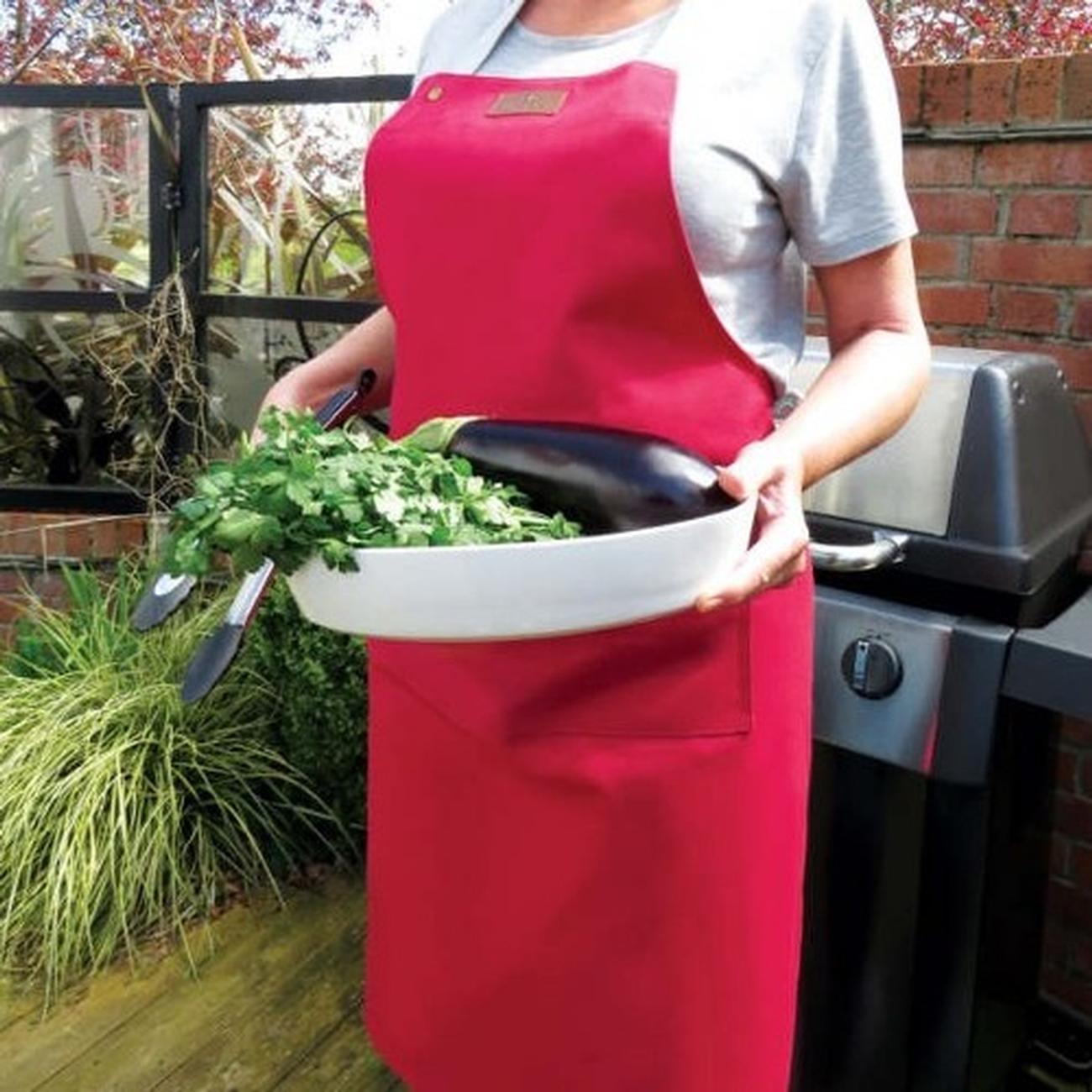 samuel-lamont-canvas-apron-red - Samuel Lamont Canvas Apron- Red