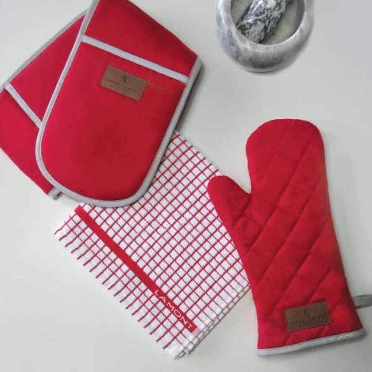 samuel-lamont-canvas-ovenglove-red - Samuel Lamont Canvas Oven Glove-Red