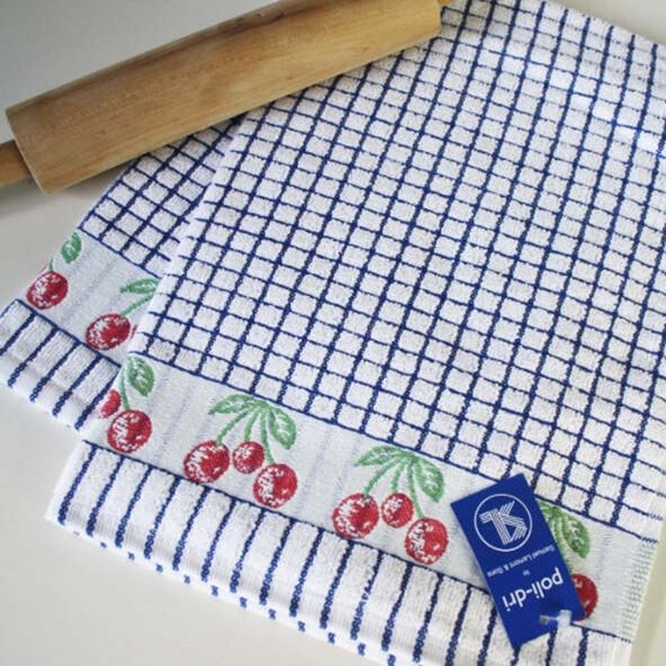 samuel-lamont-poli-dri-tea-towel-jacquard-cherries - Samuel Lamont Poli-Dri Tea Towel Cherries