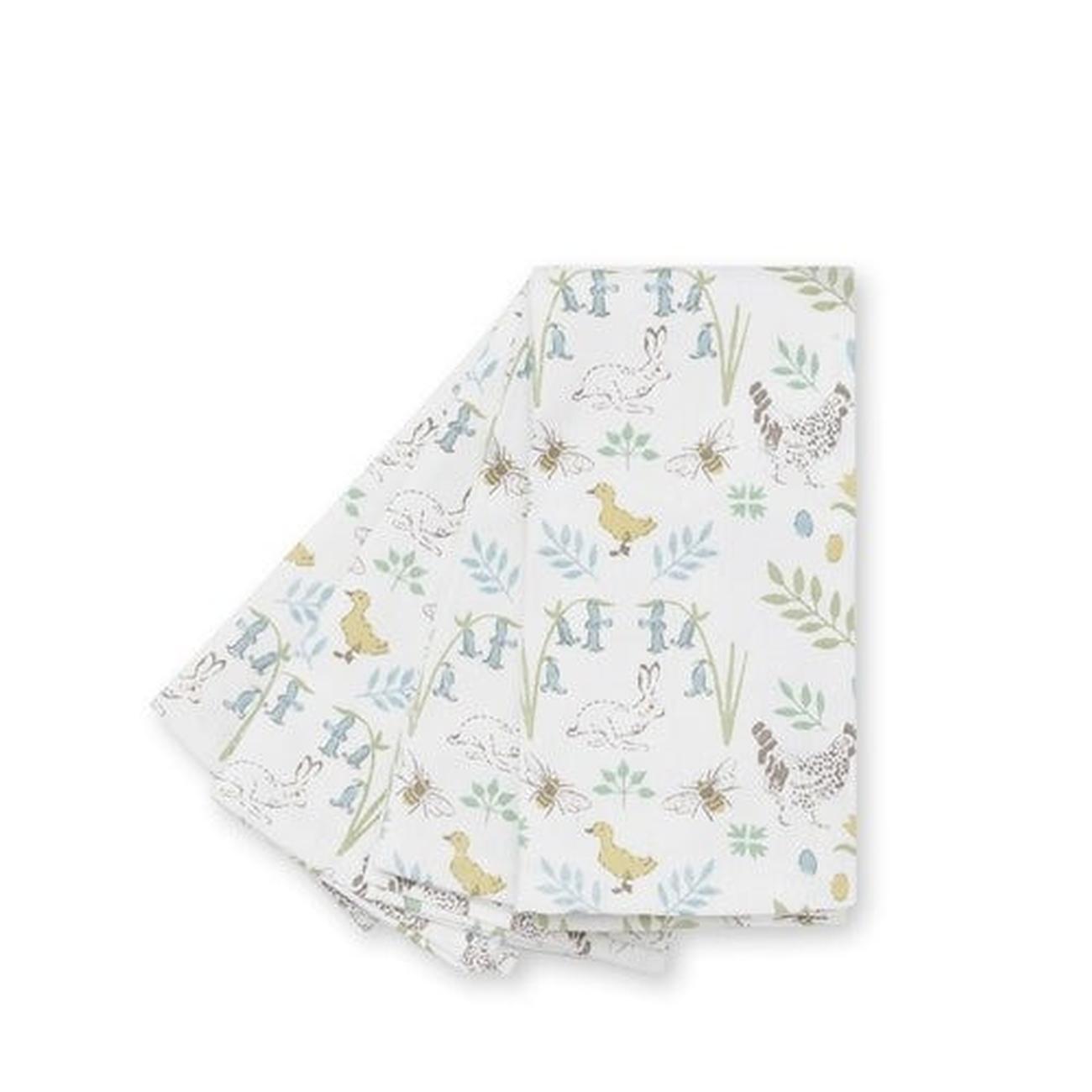 sap-spring-chicken-napkins-set-of-4 - Sophie Allport Spring Chicken Napkins Set of 4