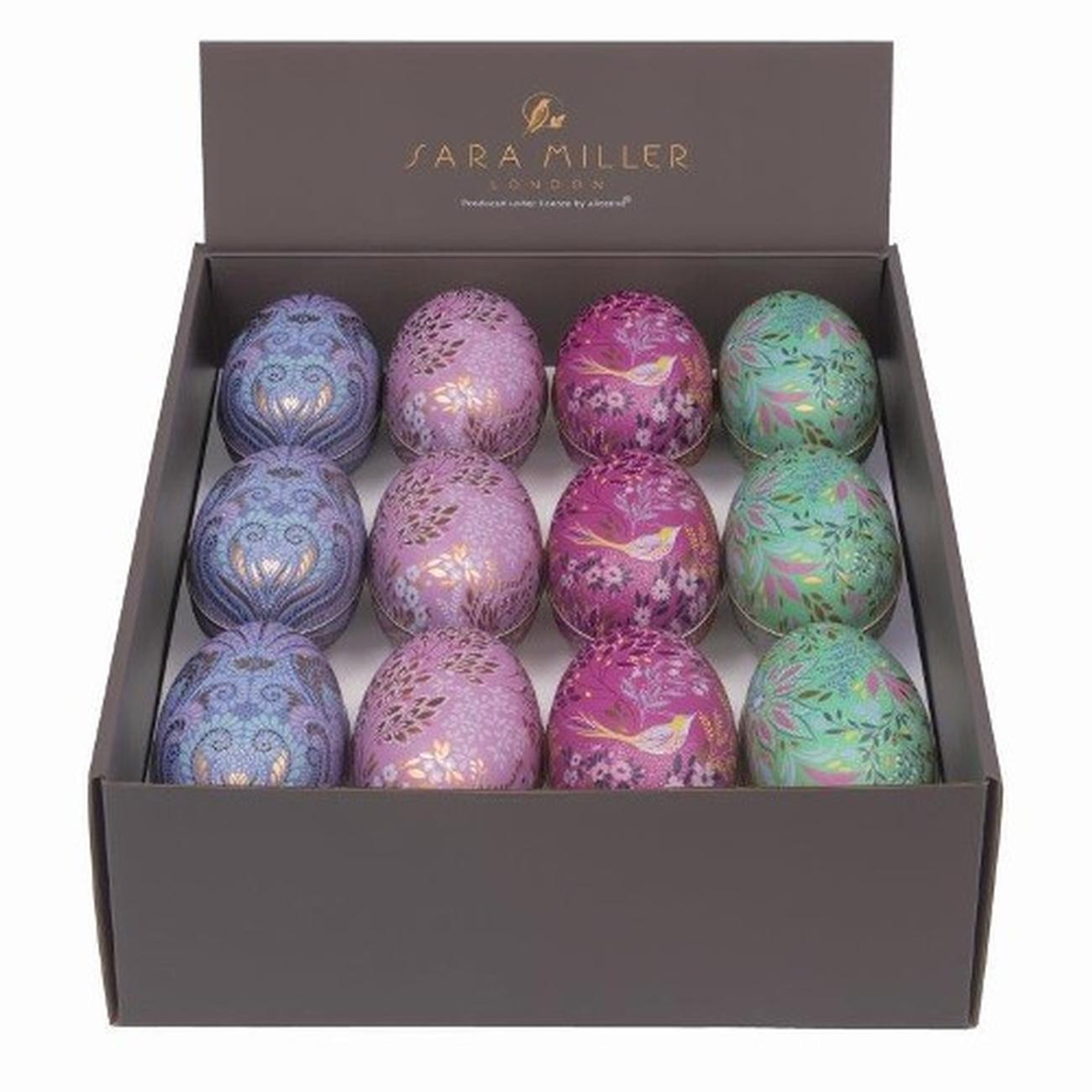 sara-miller-medium-eggs-tin - Sara Miller Medium Egg-Shaped Tin