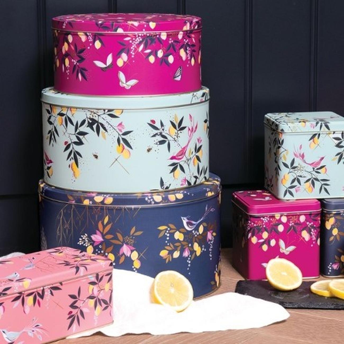 sarah-miller-coral-orchard-long-deep-rectangular-tin - Sarah Miller Coral Orchard Long Deep Rectangular Tin