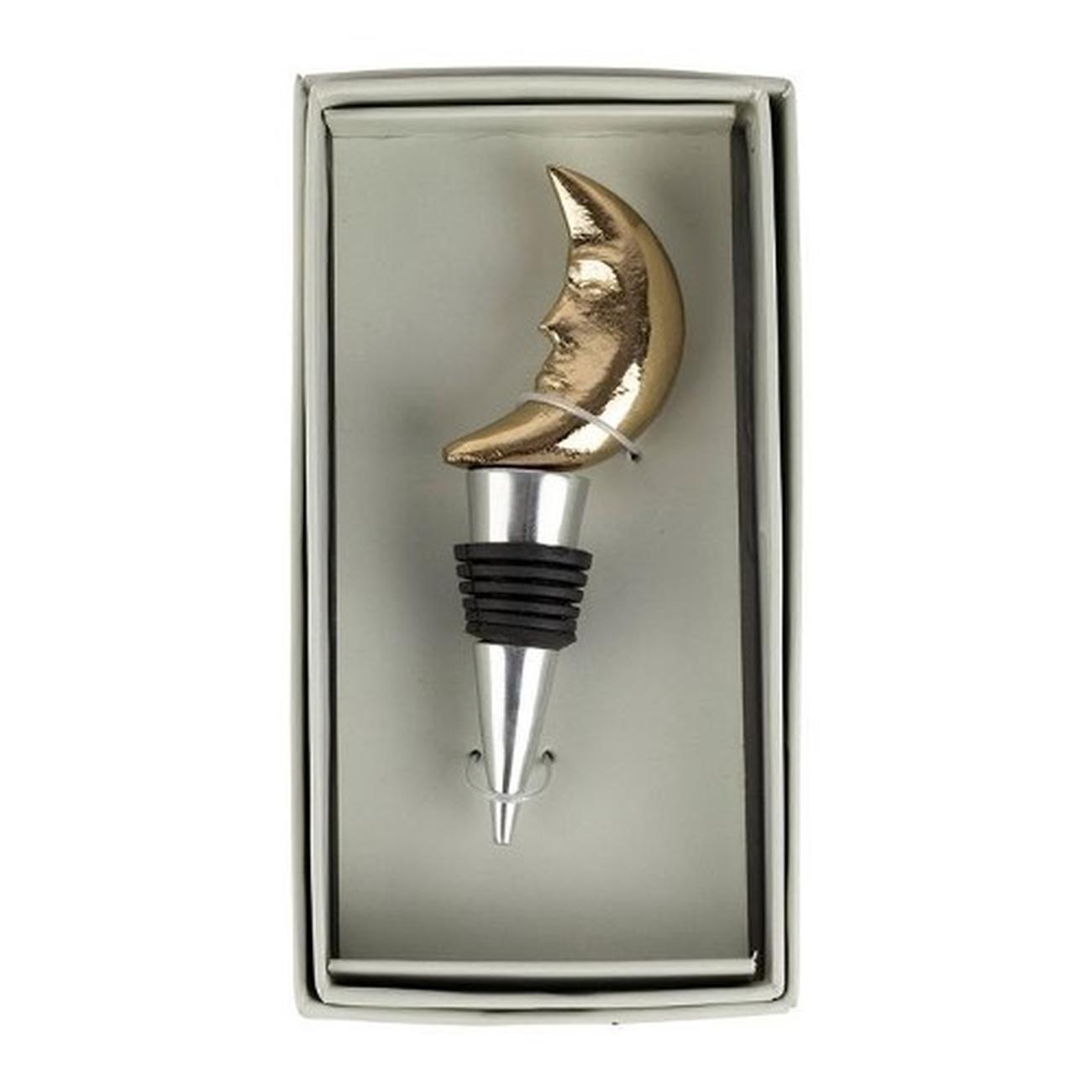 sema-design-golden-moon-bottle-stopper - Sema Design Golden Moon Bottle Stopper 