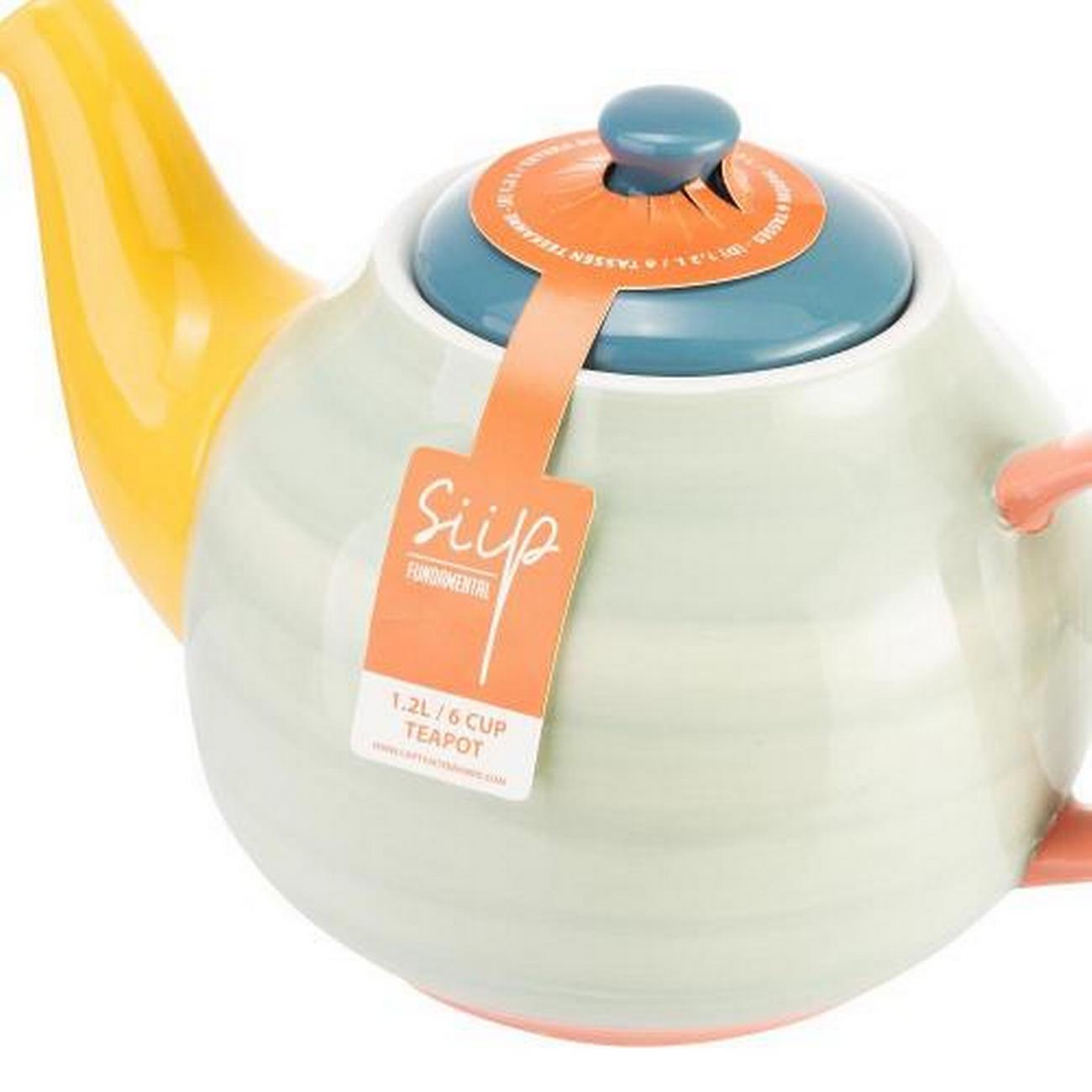 siip-colour-block-6-cup-teapot - Siip Colour Block 6 Cup Teapot 