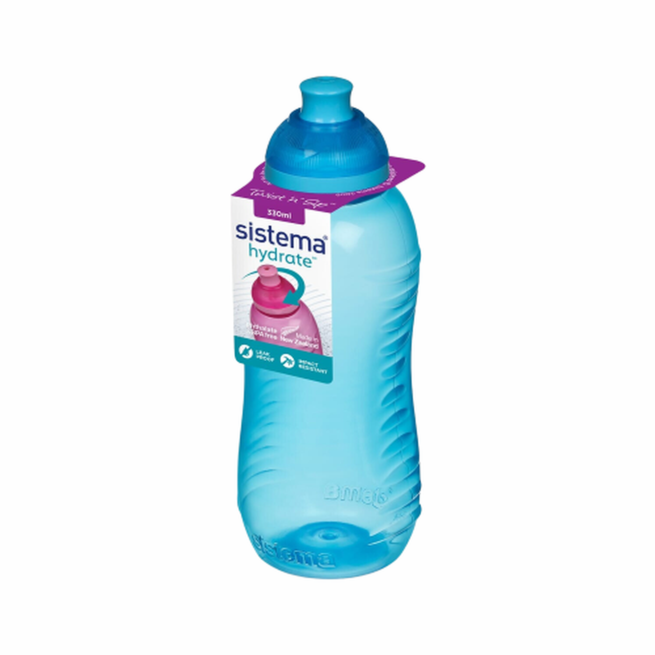 sist-330ml-twist-sip-bottle-asstd - Sistema 330ml Twist 'n' Sip 330ml Squeeze Bottle