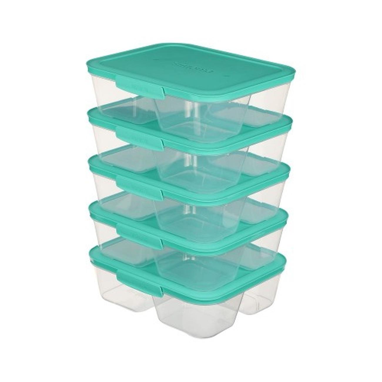 sistema-nest-it-meal-prep-1.7l - Sistema Nest It Meal Prep 1.7L Set of 5