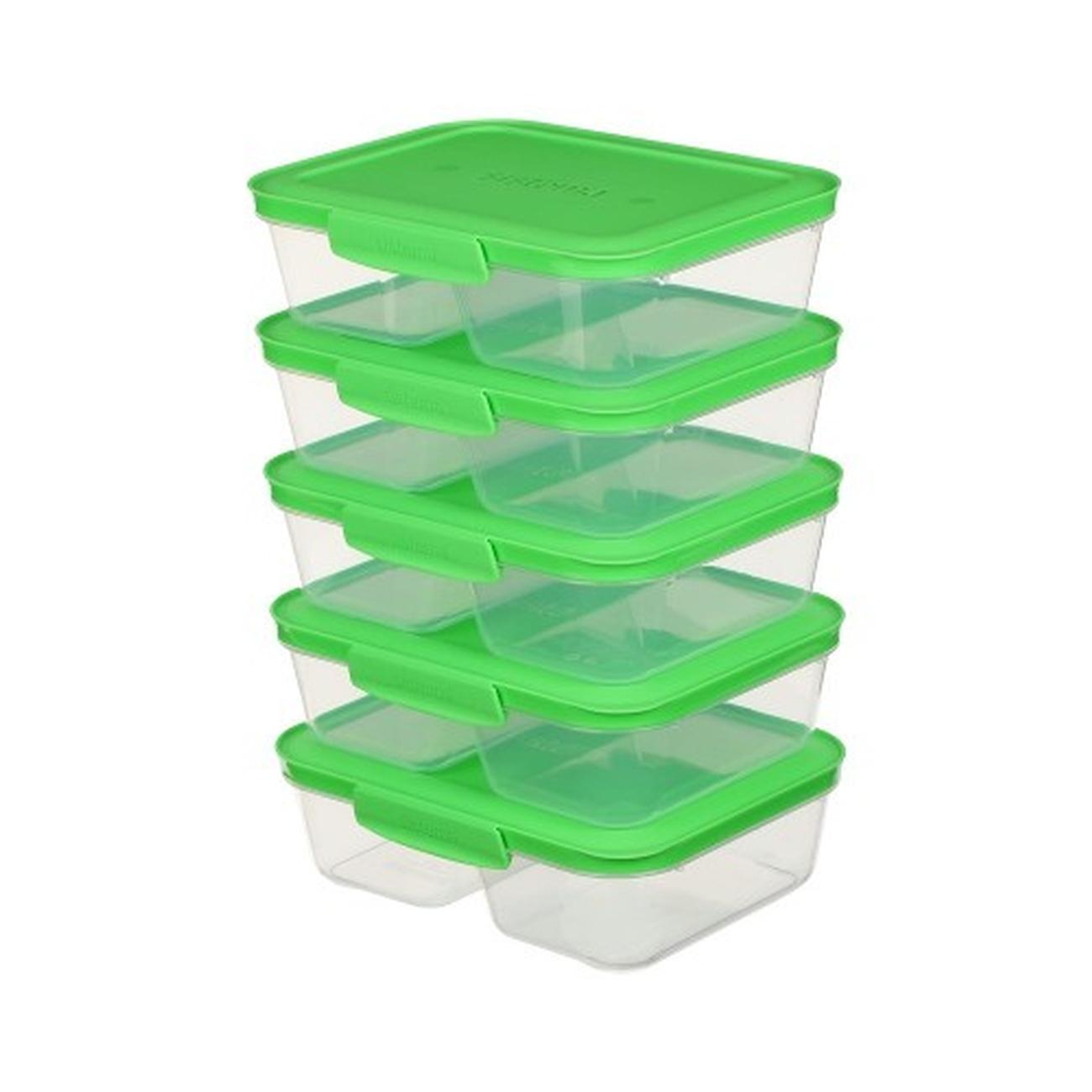 sistema-nest-it-meal-prep-5-pack-870ml - Sistema Nest It Meal Prep 870ml Set of 5 
