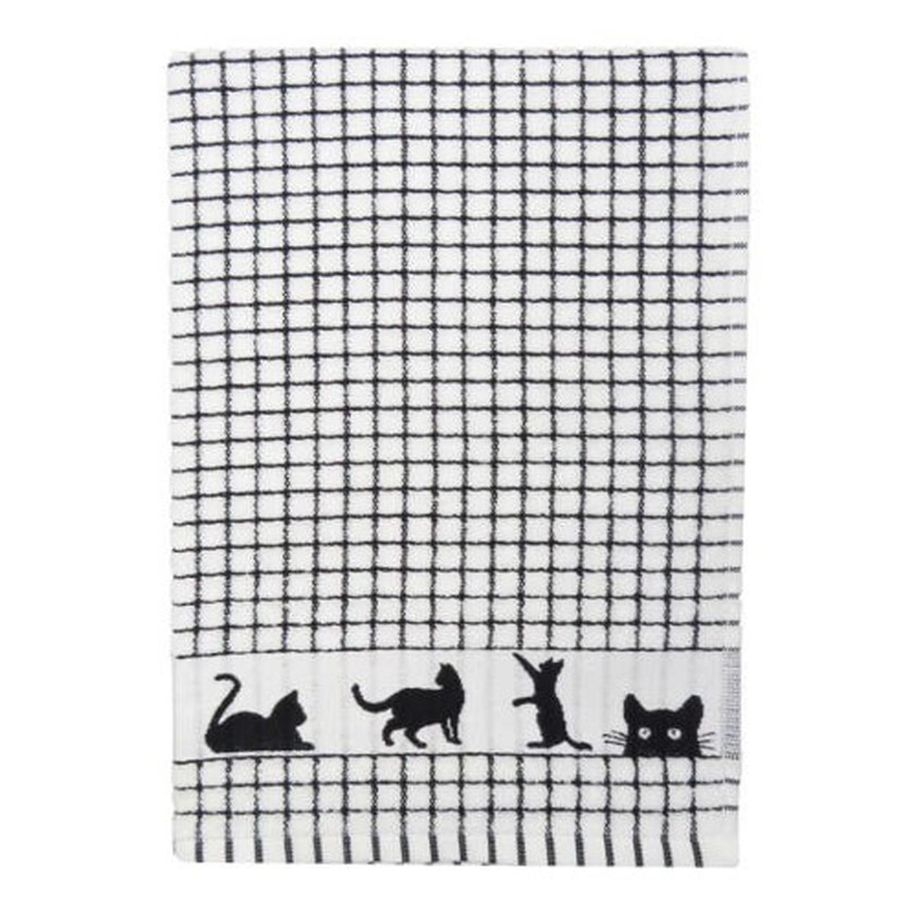 samuel-lamont-poli-dri-tea-towel-black-cat - Samuel Lamont Poli Dri Tea Towel Black Cat
