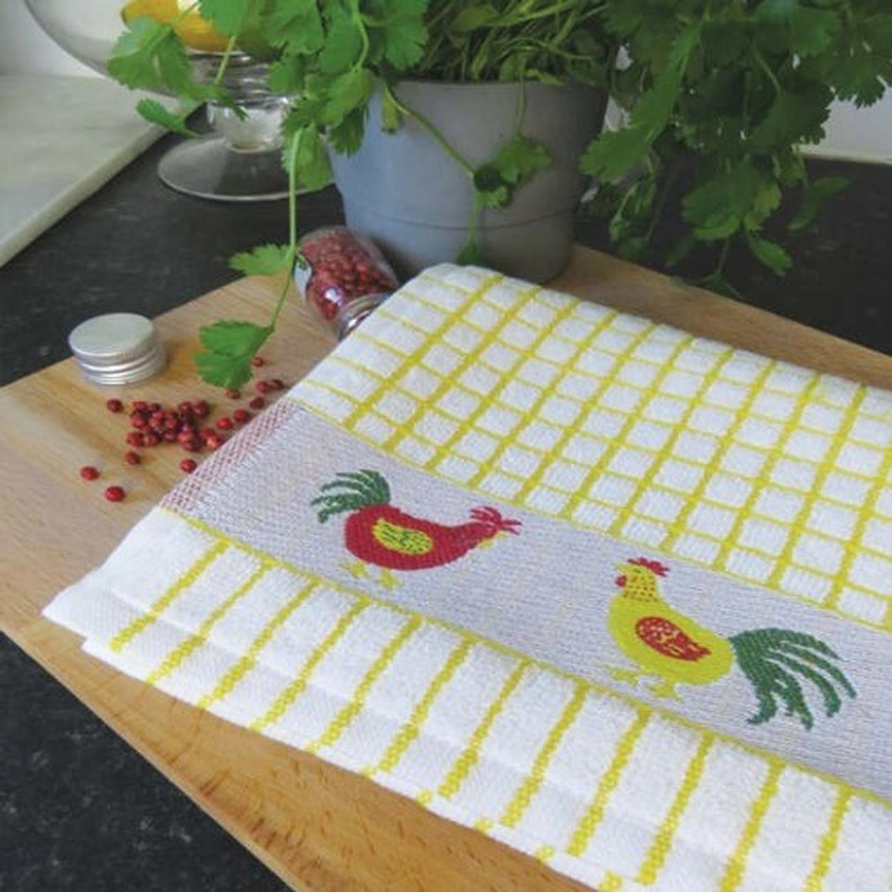 samuel-lamont-poli-dry-tea-towel-yellow-hen - Samuel Lamont Poli Dri Tea Towel Yellow Hen