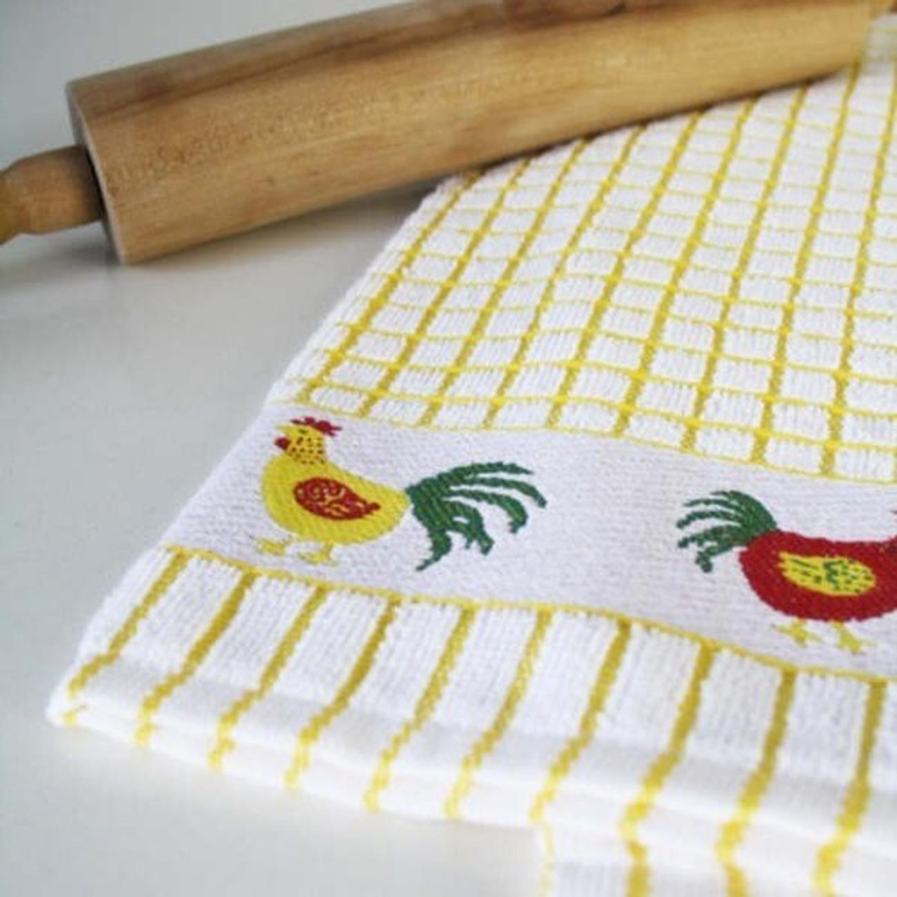 samuel-lamont-poli-dry-tea-towel-yellow-hen - Samuel Lamont Poli Dri Tea Towel Yellow Hen