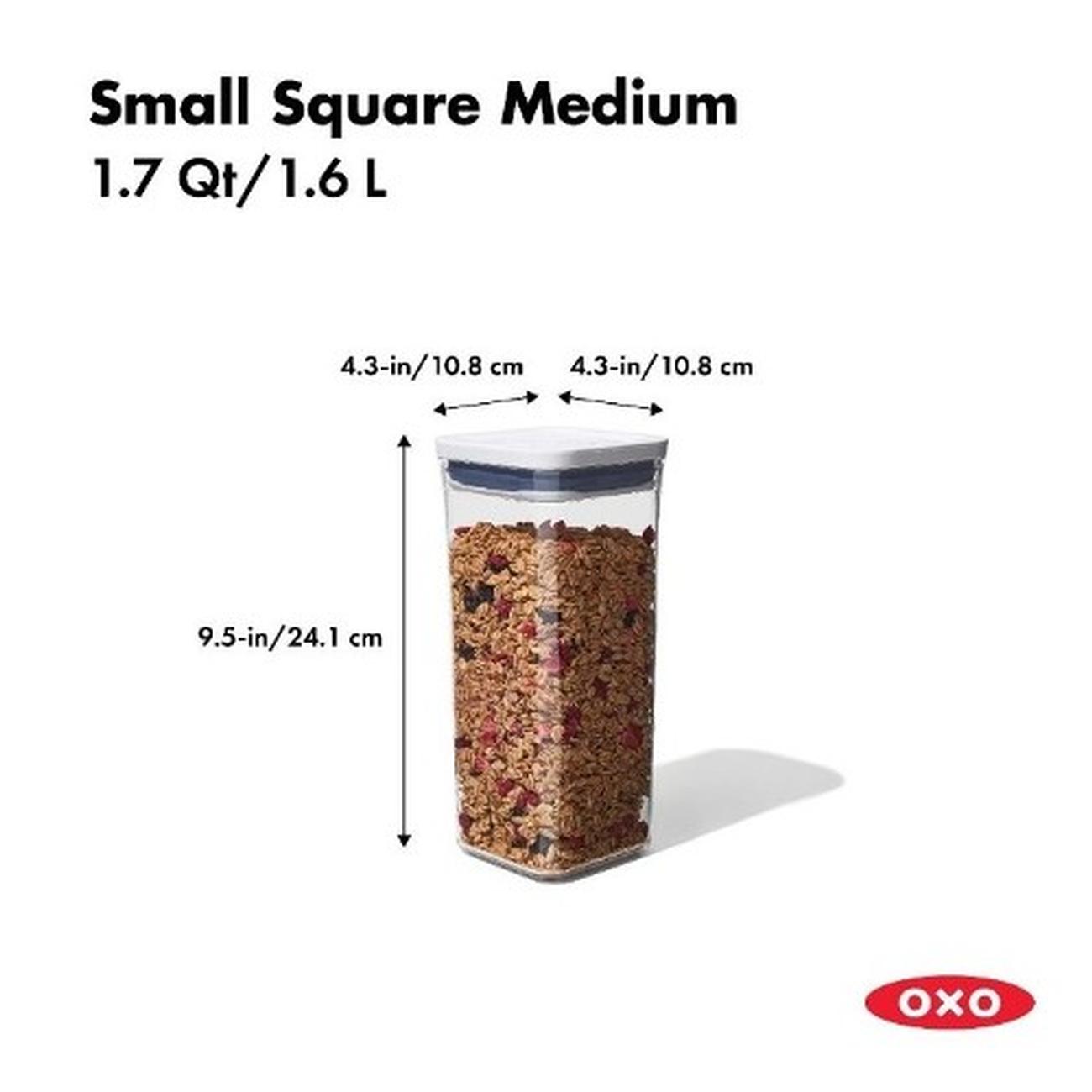 small-square-medium-1-7-qt-gg-pop-oxo - OXO POP Container Small Square Medium 1.6L