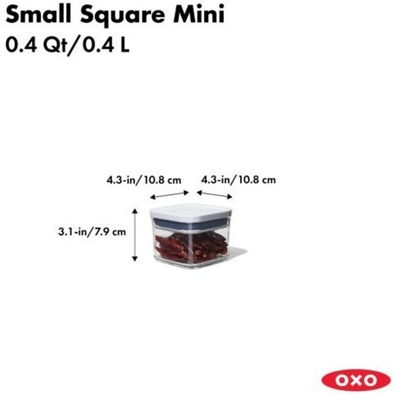 small-square-mini-0-4-qt-gg-pop-oxo - OXO POP Container Small Square Mini 0.4L